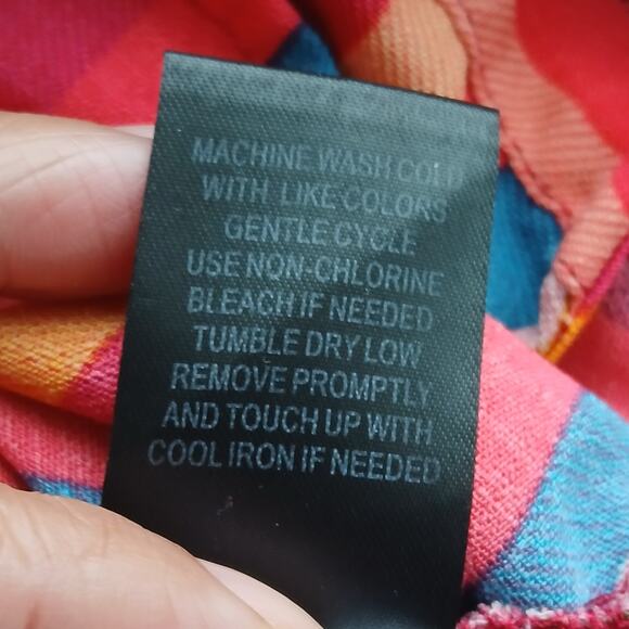 Torrid Plus 5X Rainbow Women Striped Sleeveless V-Neck Blouse Tunic Top Summer - Picture 7 of 12